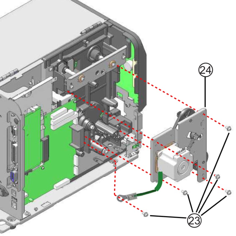 Installing a UHF RFID kit in the CLNX Plus printer