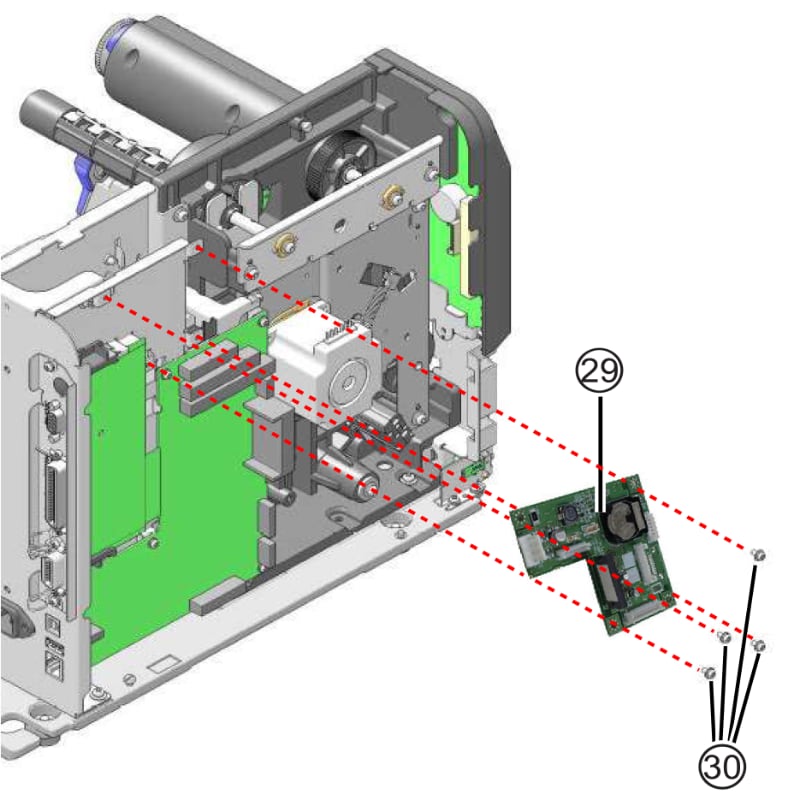 Installing a UHF RFID kit in the CLNX Plus printer