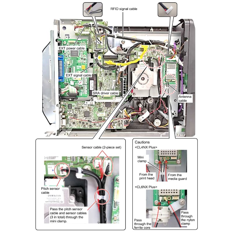 Installing a UHF RFID kit in the CLNX Plus printer