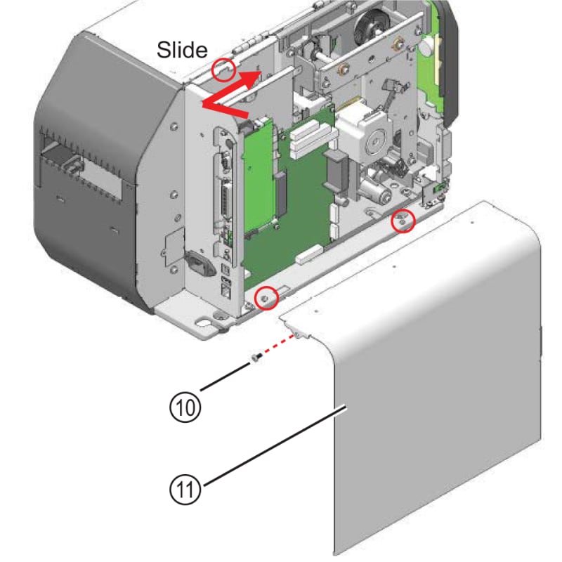 Installing a linerless cutter kit in the CL4NX Plus Printer