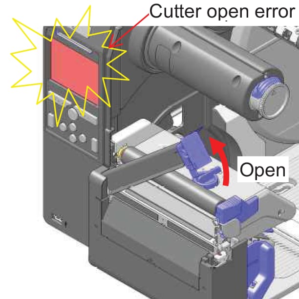 Installing a linerless cutter kit in the CL4NX Plus Printer