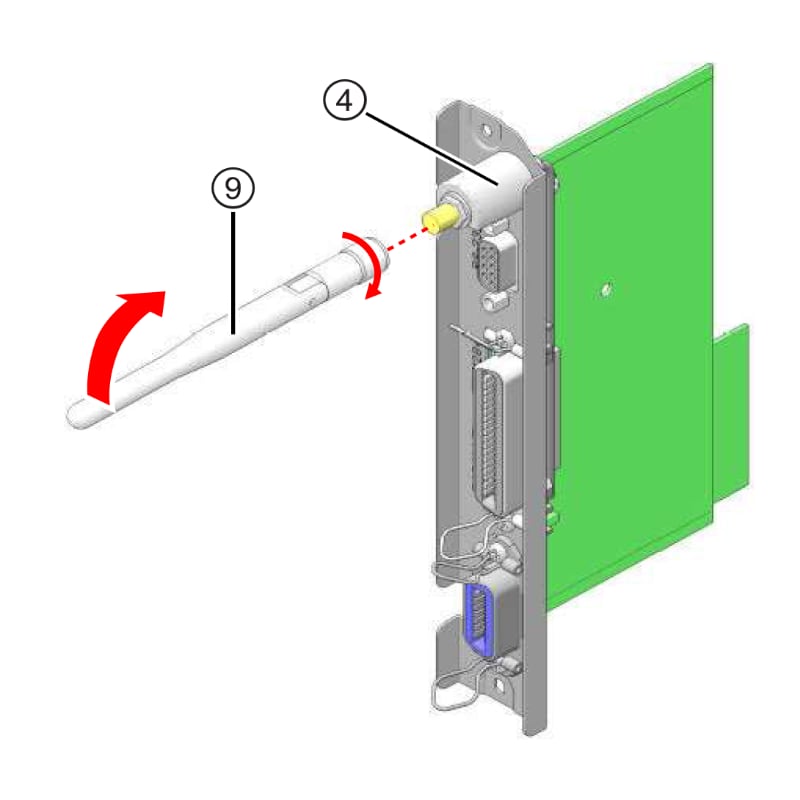 Installing a wireless LAN kit in the CLNX Plus Printer