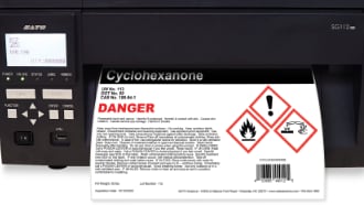 SATO SG112-ex wide-format thermal label printer